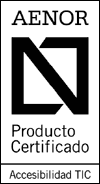Producto certificado por AENOR: accesibilidad TIC