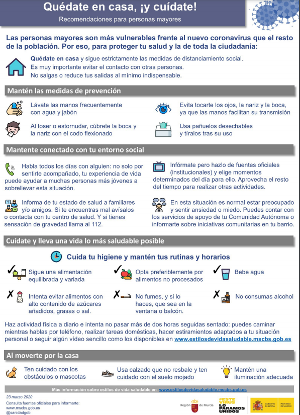 Recomenadaciones para personas mayores