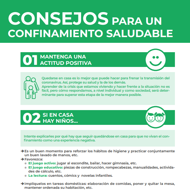 Folleto Confinamiento saludable