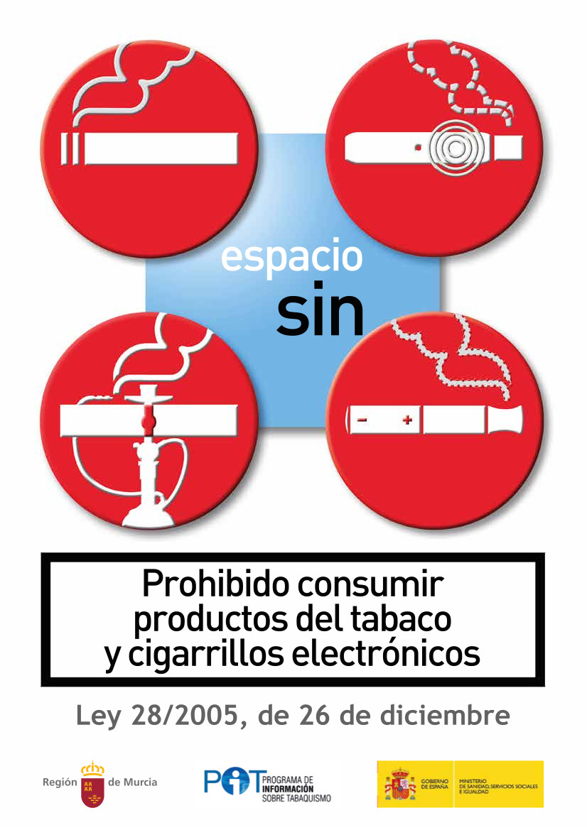 Prohibido consumir productos del tabaco y cigarrillos electrónicos (2022)