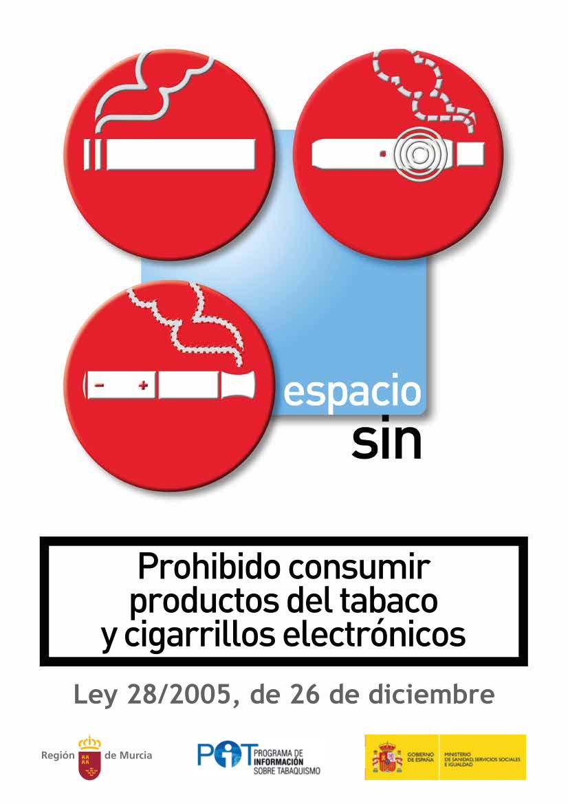 Prohibido consumir productos del tabaco y cigarrillos electrónicos (2022)