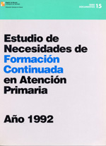Estudio de necesidades de formación continuada en atención primaria 1992 (1992)