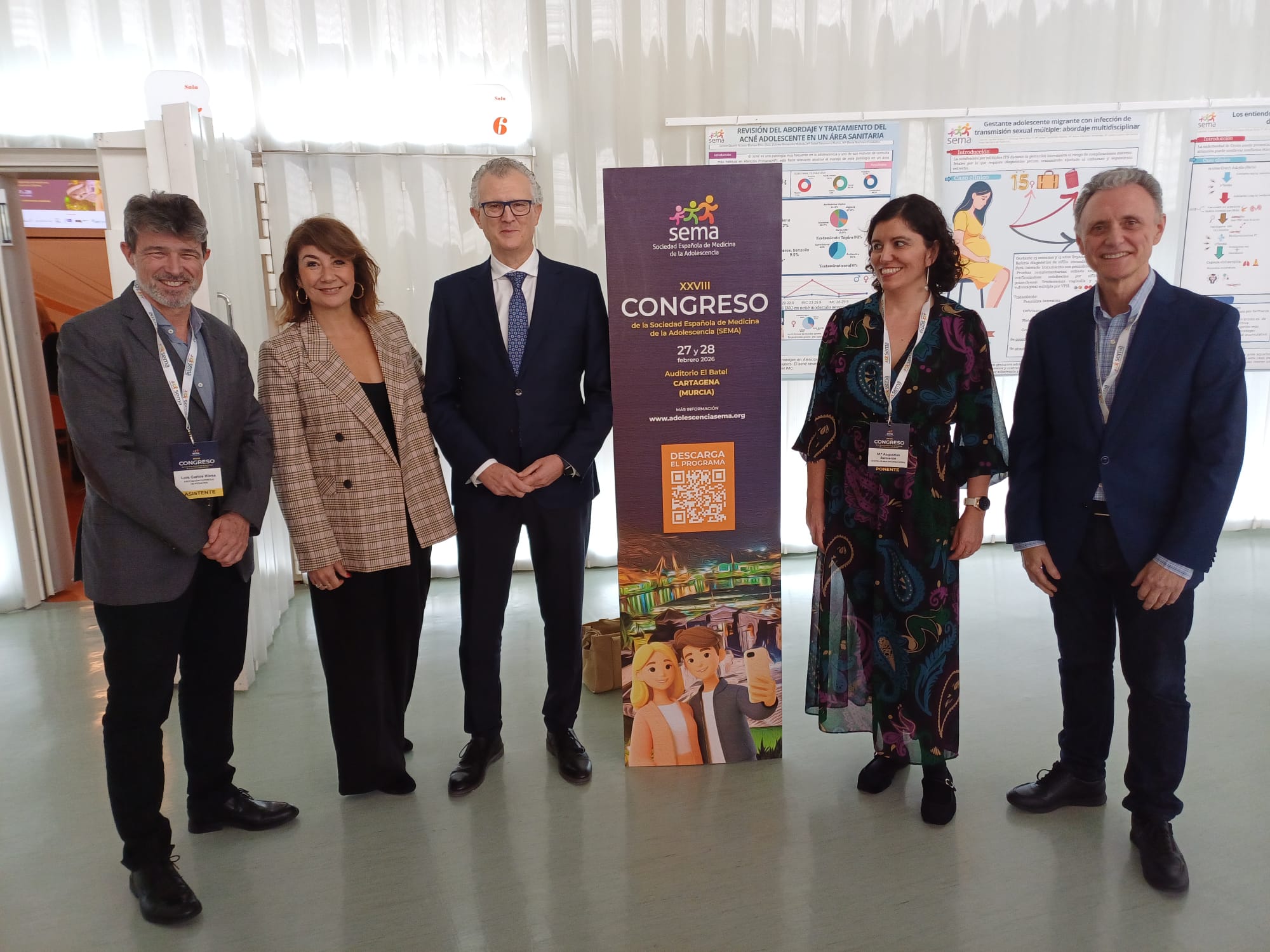 La Ministra de Sanidad inaugura en Cartagena el XXVIII Congreso de la Sociedad Española de Medicina del Adolescente.
