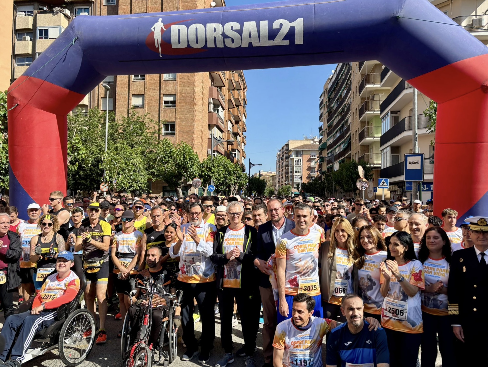 Imagen de la I Carrera Popular 'Corre para dar vida' celebrada el pasado domingo, 10 de mayo, en la que participaron ...