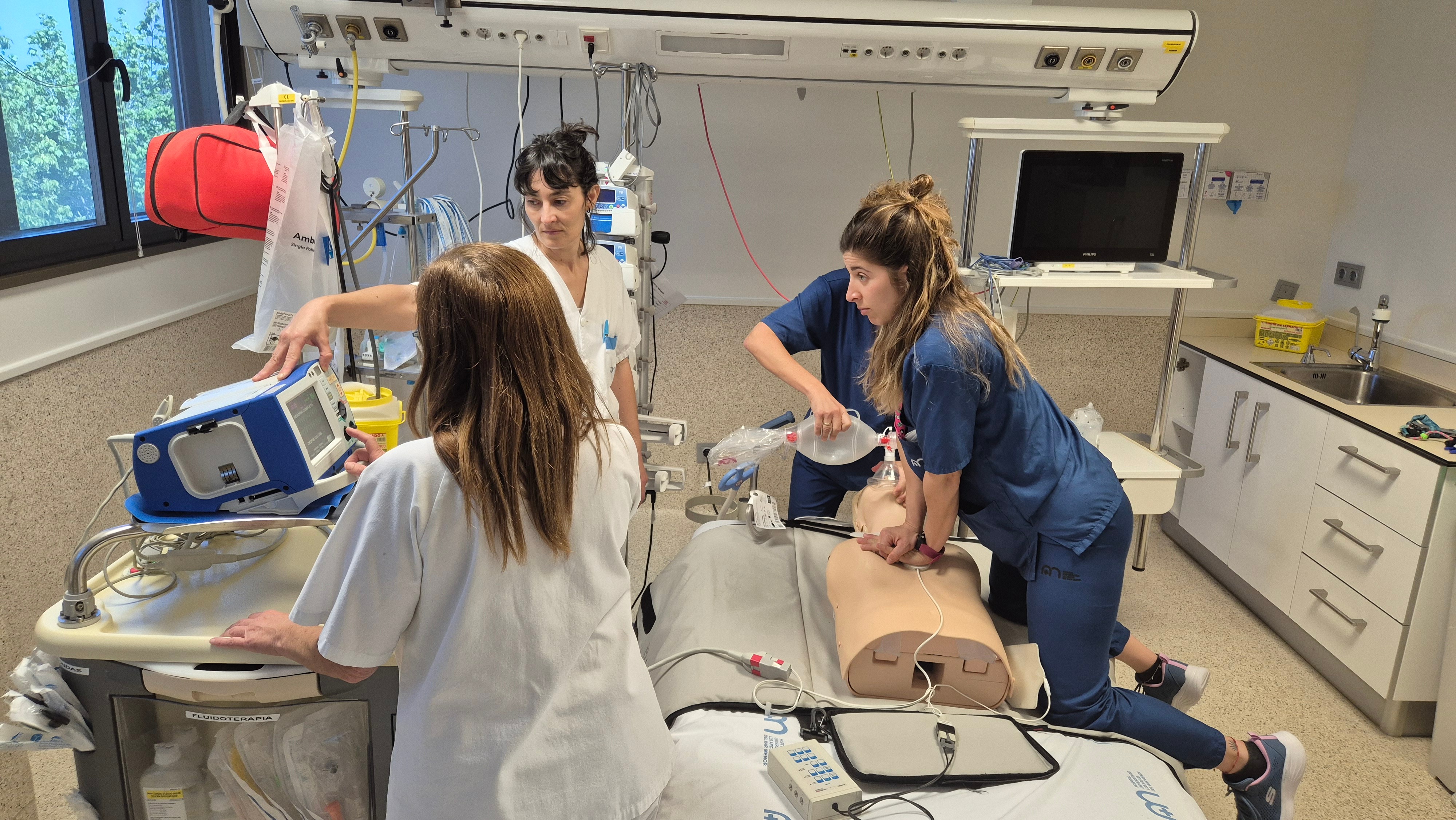 Imágenes de la formación para actuar en los primeros minutos de una parada cardiorrespiratoria