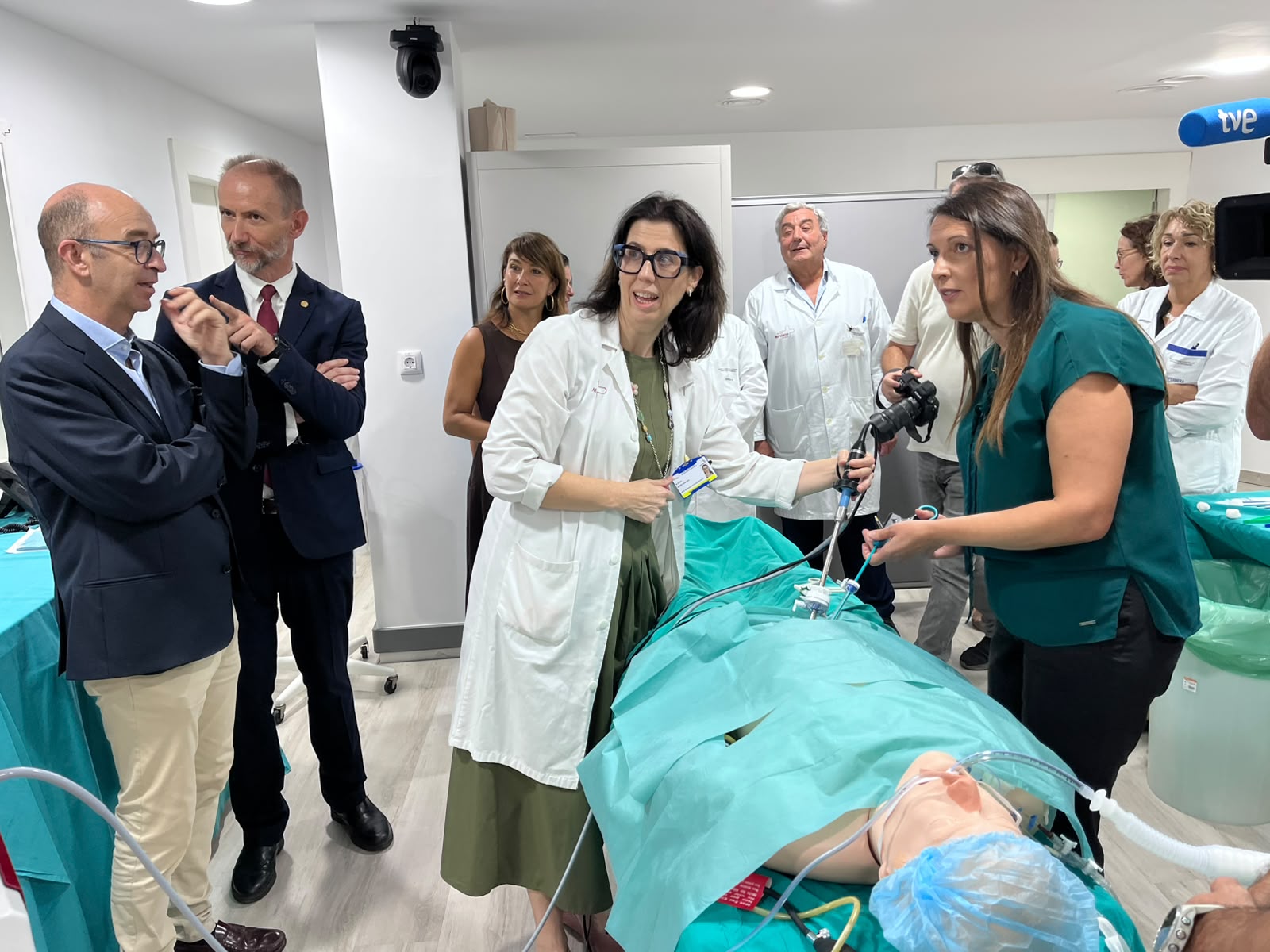 El programa de simulación del Rosell incluye diferentes escenarios en ginecología, cuidados intensivos o cirugía ...