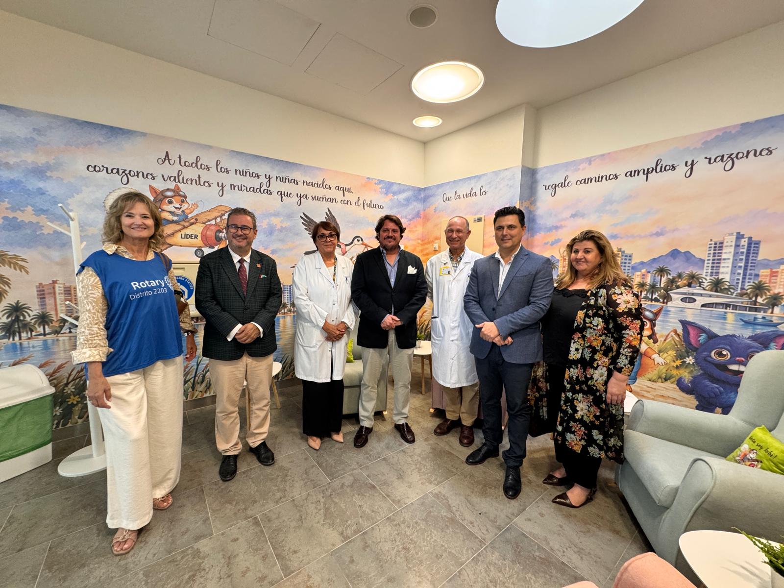 Nueva sala de lactancia del Hospital General Universitario Los Arcos del Mar Menor.