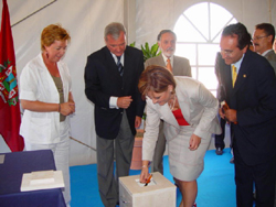 Colocación de la primera piedra del nuevo Hospital de Cartagena