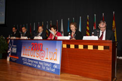 La consejera participó en el XII Congreso Nacional de Informática de la Salud, en la mesa redonda Las TIC como Motor ...