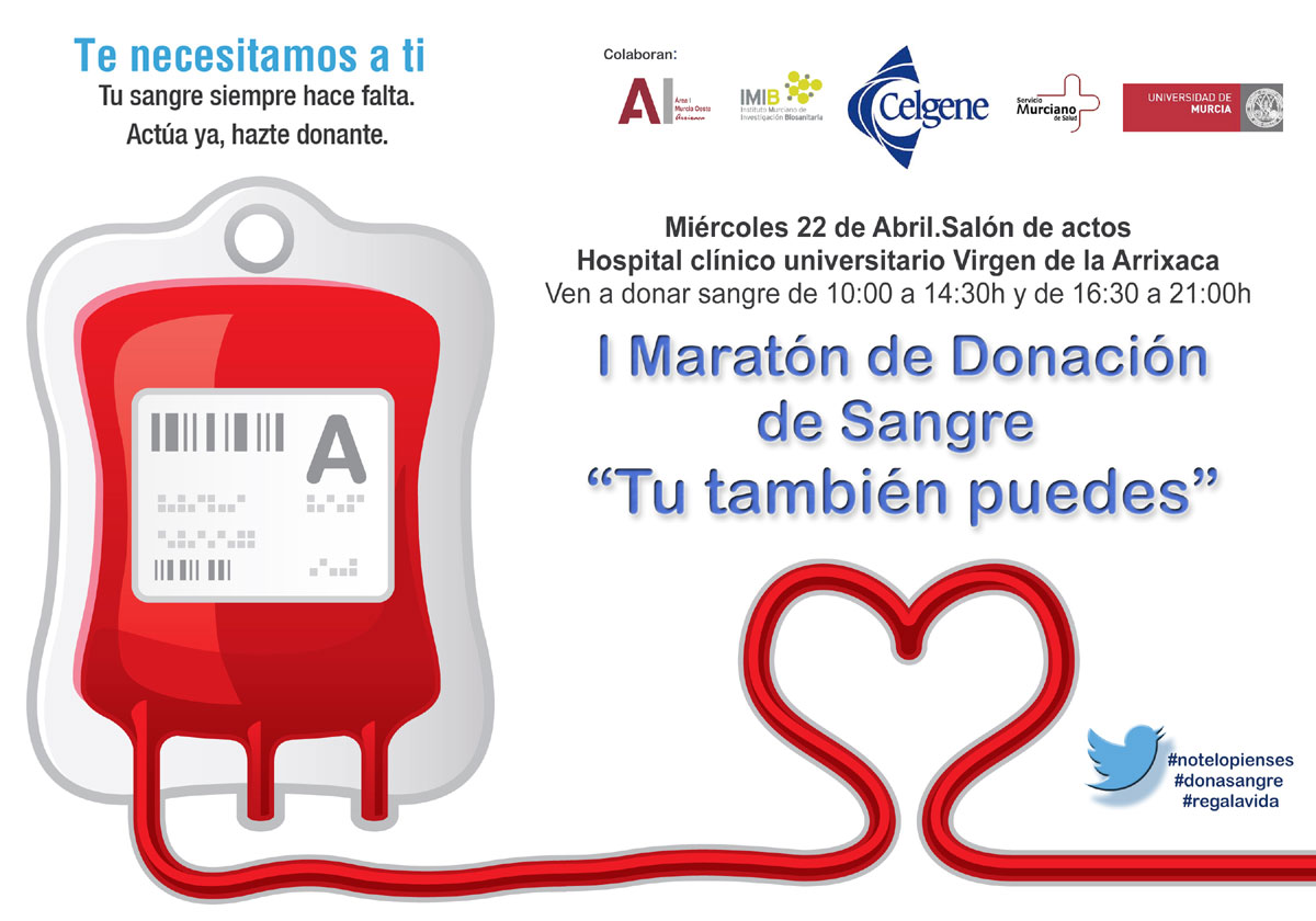El Centro Regional de Hemodonación organiza el I maratón de donación de sangre en el Hospital Clínico Universitario ...