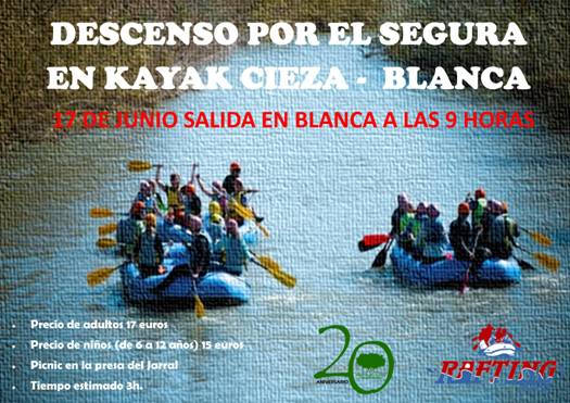 Descenso por el segura en Kayac Cieza-Blanca
