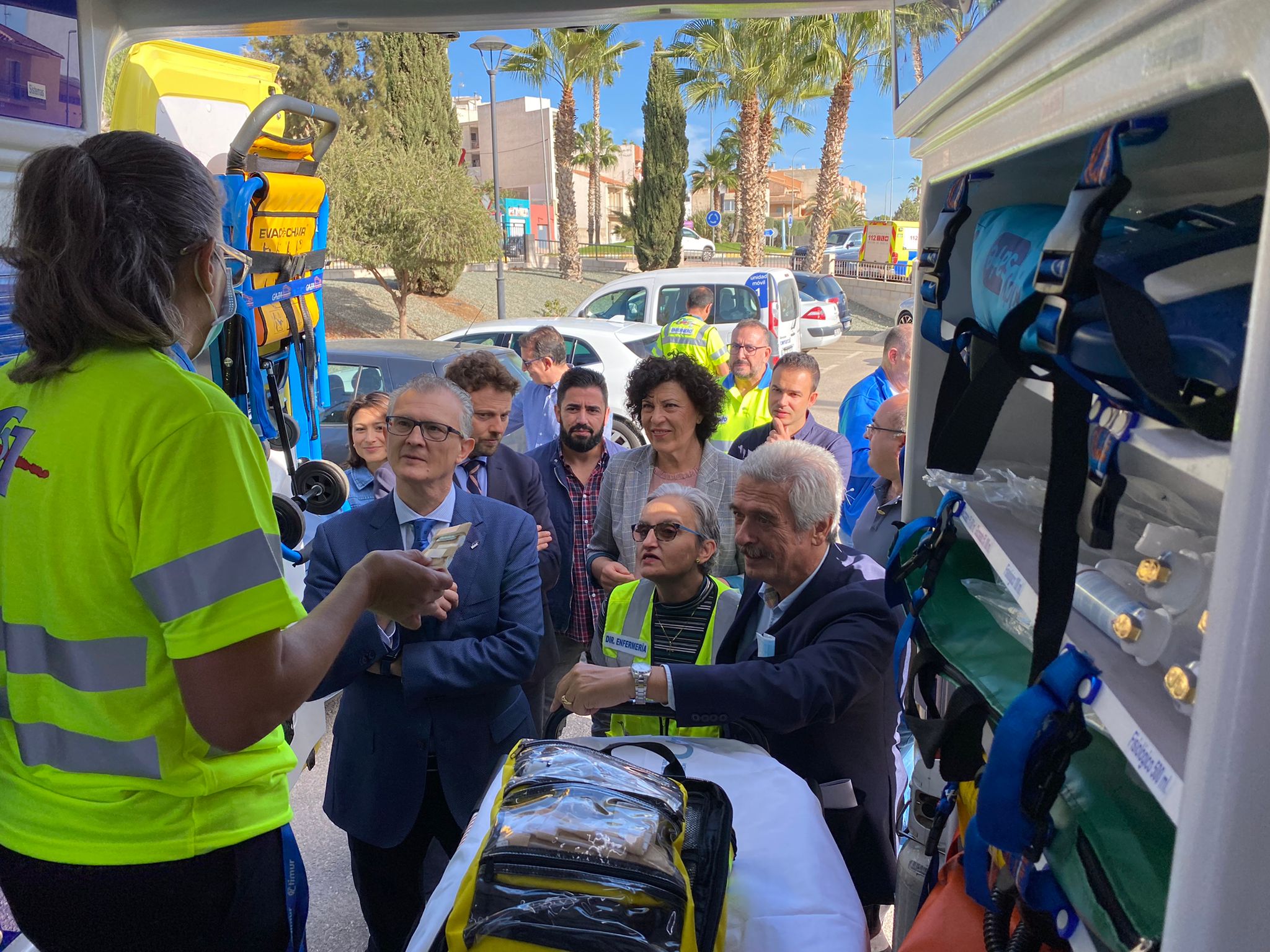 El consejero de Salud, Juan Jose Pedreño, visitó el consultorio Barrio del Francés de Puerto Lumbreras, municipio en ...