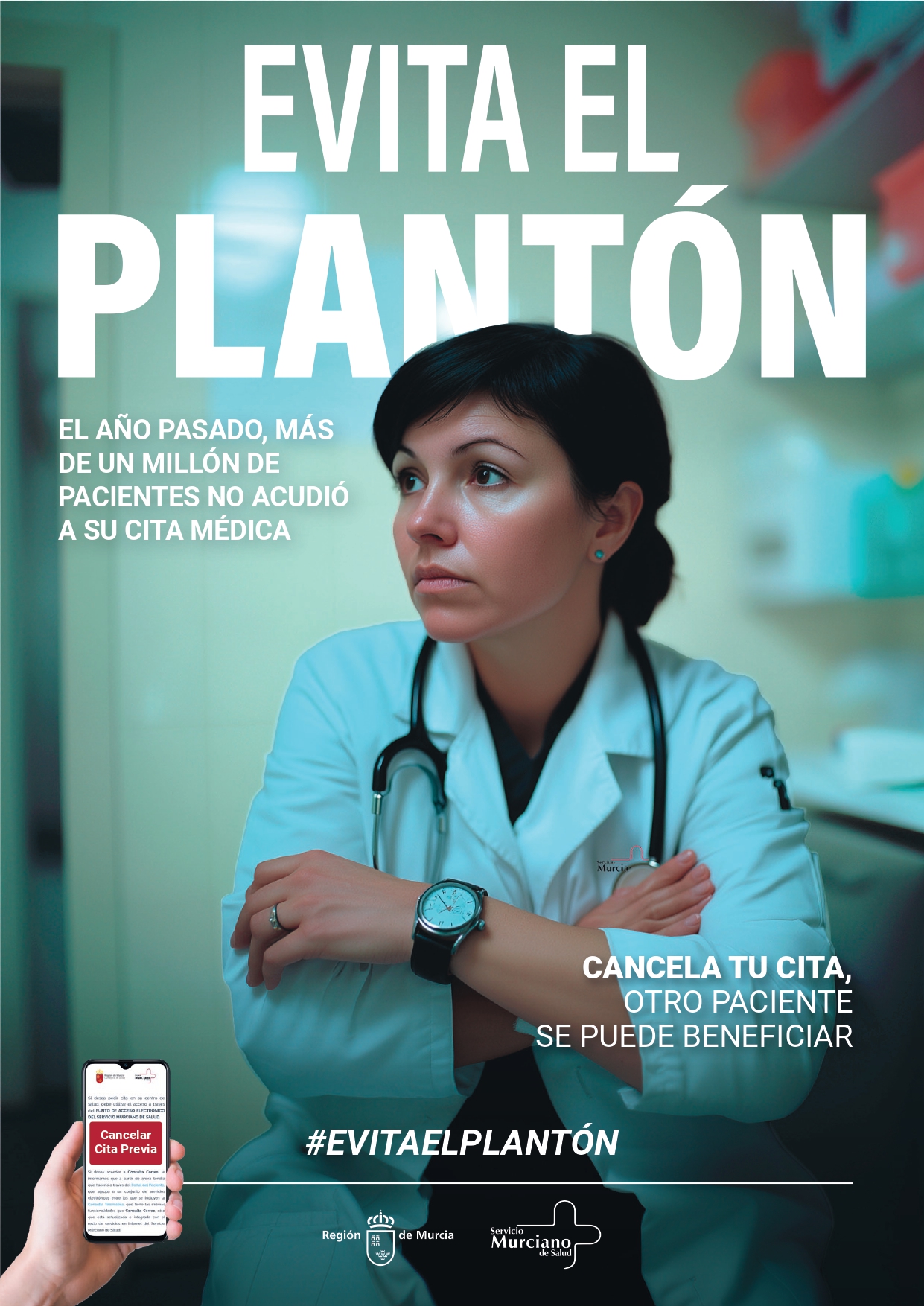 Carteles de la campaña 'Evita el plantón'