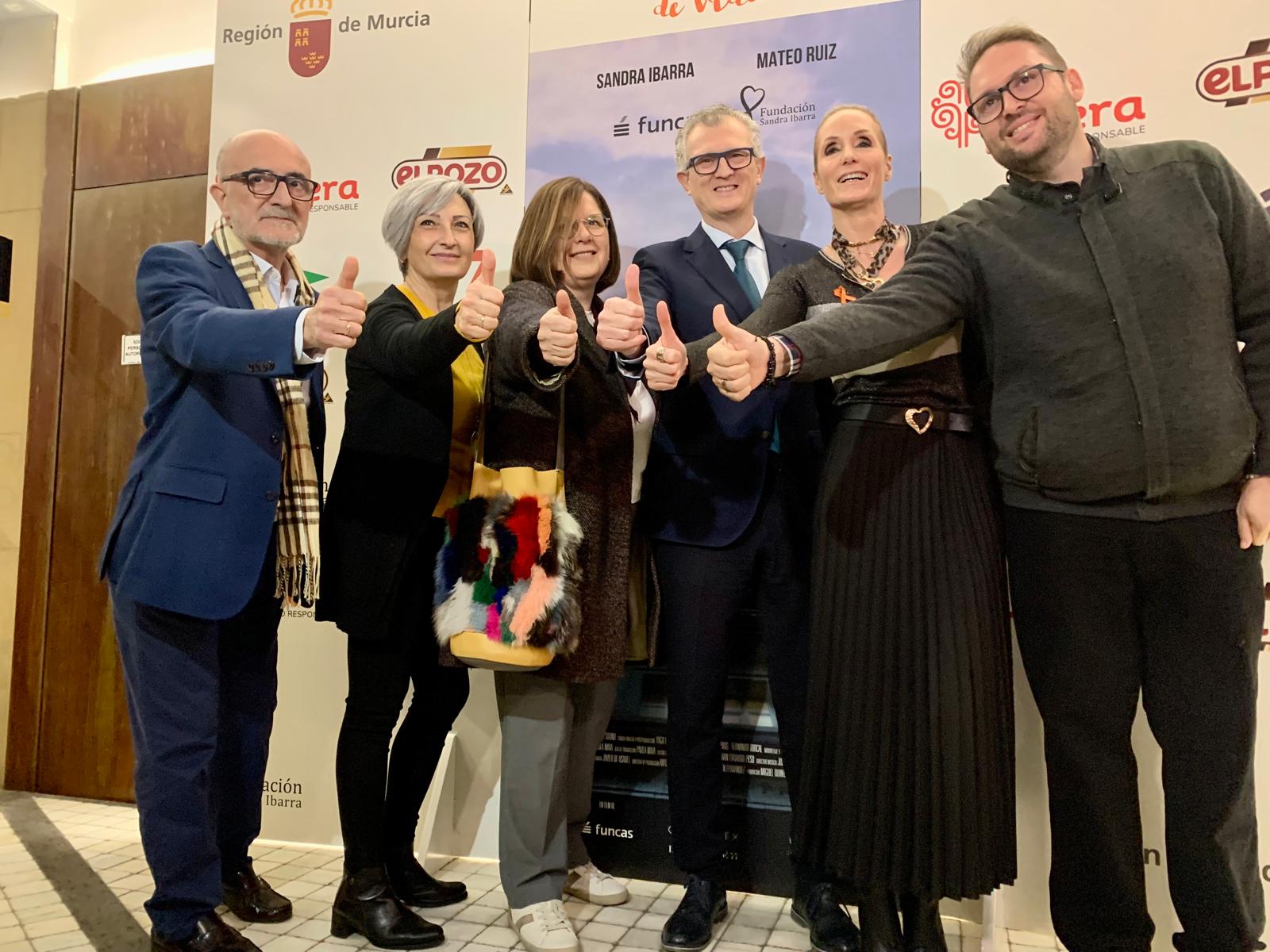 El consejero de Salud, Juan José Pedreño, durante la presentación del documental 'Día 0' de la Fundación Sandra Ibarra.