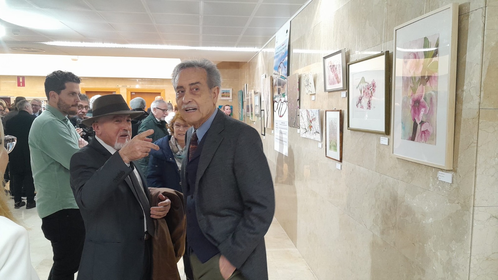 El pintor Pedro Cano asistió al acto