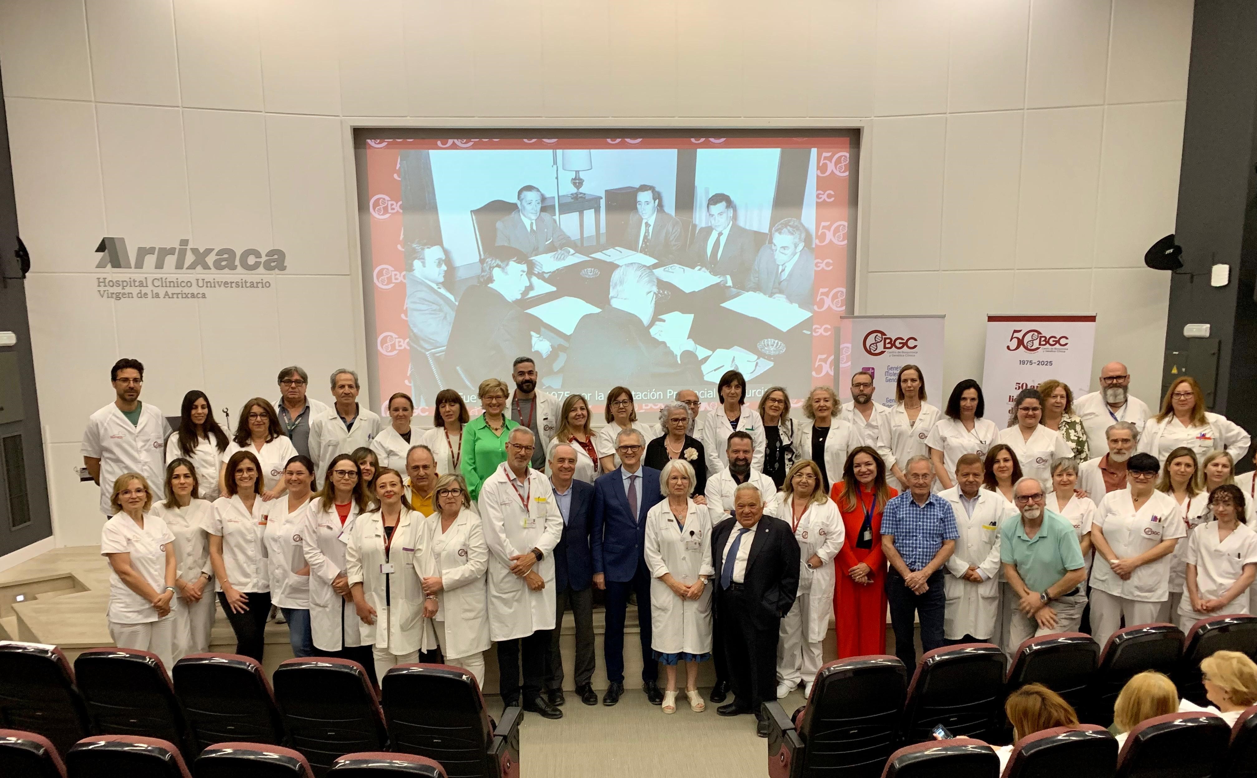 El consejero de Salud, Juan José Pedreño, en la inauguración de los actos del 50 aniversario del Centro regional de ...