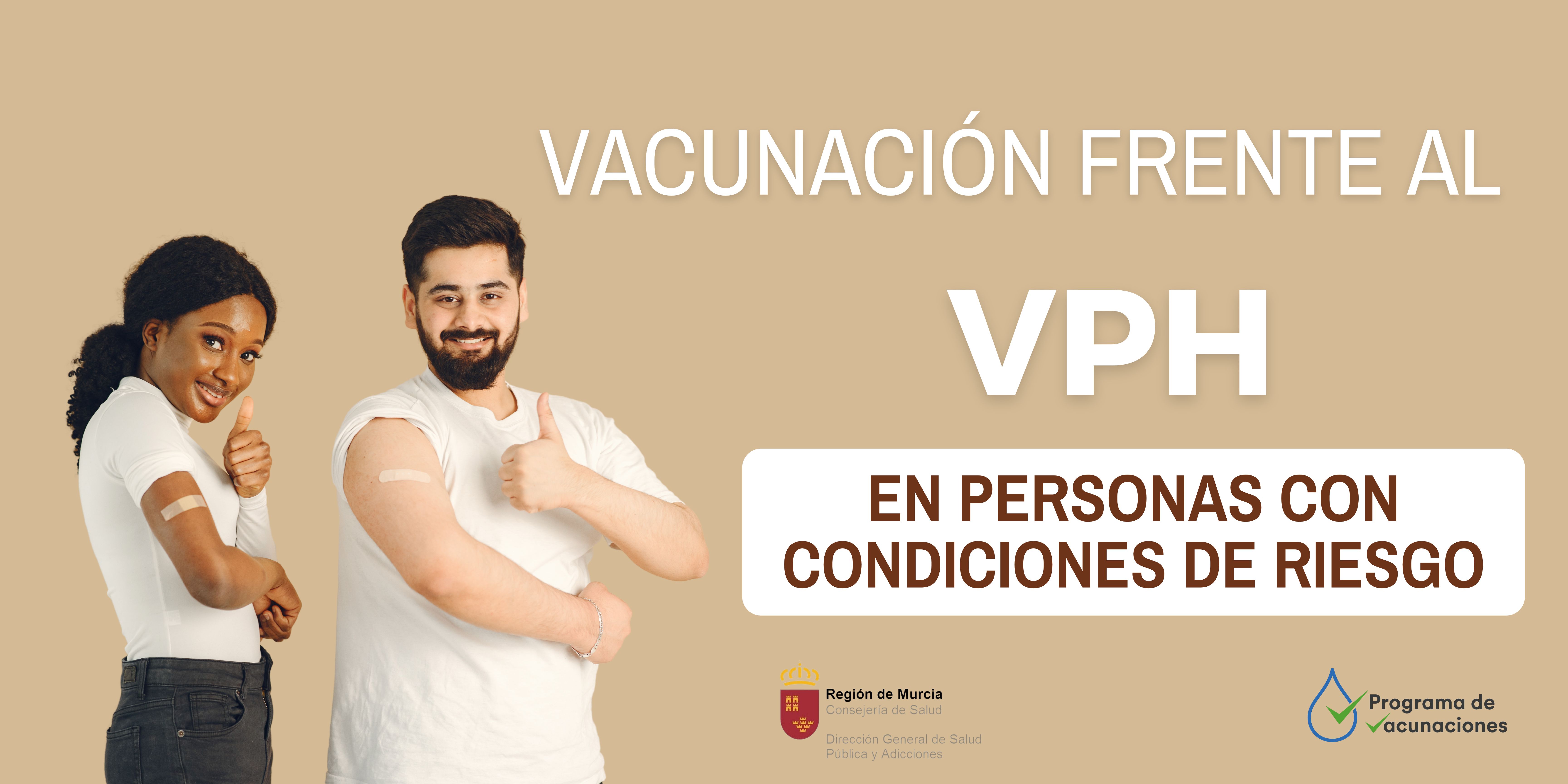 Vacunación frente al virus del papiloma humano (VPH) en personas en condiciones de riesgo