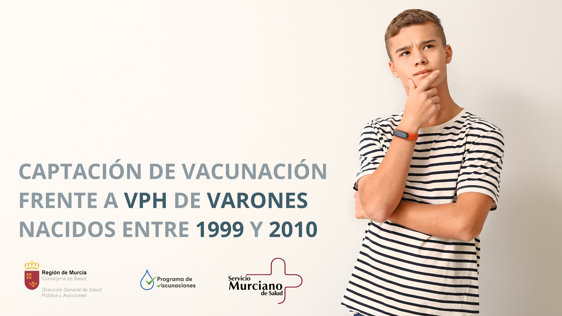Captación de vacunación frente a VPH de varones nacidos en los años 1999, 2000 y más