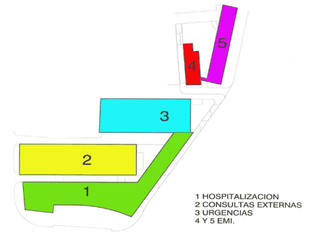 Plano Hospital General Universitario Reina Sofía 