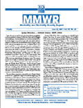 Mmwr. Morbidity and Mortality weekly report
